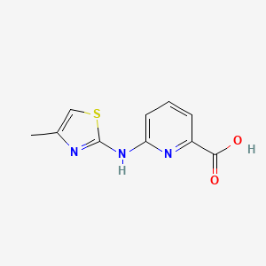 6-[(4-Methyl-1,3-thiazol-2-yl)amino]pyridine-2-carboxylic acid