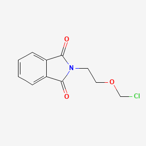 molecular formula C11H10ClNO3 B8370388 N-(2-chloromethoxyethyl)phthalimide 