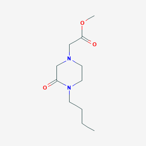 molecular formula C11H20N2O3 B8370466 (4-Butyl-3-oxo-piperazin-1-yl)-acetic Acid Methyl Ester 