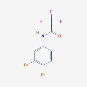 molecular formula C8H4Br2F3NO B8370516 3,4-Dibromo-(trifluoroacetamido)benzene 