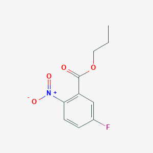 molecular formula C10H10FNO4 B8370520 n-Propyl 5-fluoro-2-nitrobenzoate 