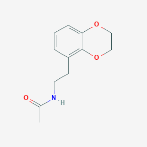 molecular formula C12H15NO3 B8370536 N-[2-(2,3-Dihydro-benzo[1,4]dioxin-5-yl)-ethyl]-acetamide 