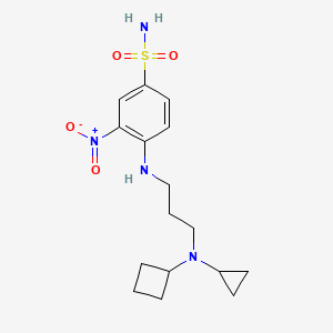 4-(3-(Cyclobutyl(cyclopropyl)amino)propylamino)-3-nitrobenzenesulfonamide