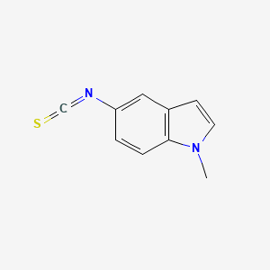 molecular formula C10H8N2S B8370583 5-isothiocyanato-1-methyl-1H-indole 