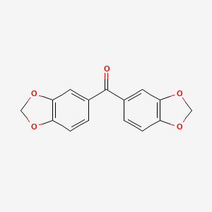 molecular formula C15H10O5 B8370617 Bis(1,3-benzodioxole-5-yl) ketone 