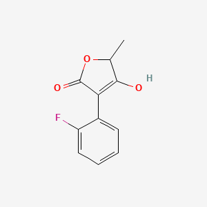 3-(2-fluorophenyl)-4-hydroxy-5-methyl-5H-furan-2-one