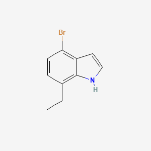 molecular formula C10H10BrN B8370677 4-bromo-7-ethyl-1H-indole 