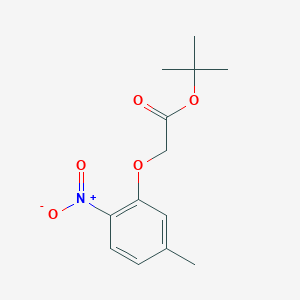 molecular formula C13H17NO5 B8370726 3-Tert-butoxycarbonylmethoxy-4-nitrotoluene 