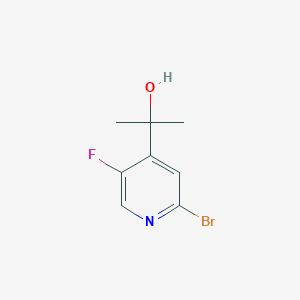2-(2-Bromo-5-fluoro-pyridin-4-yl)-propan-2-ol