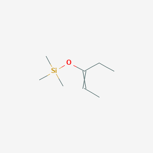 molecular formula C8H18OSi B8370824 3-Trimethylsilyloxy-2-pentene CAS No. 17510-47-3