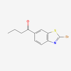 molecular formula C11H10BrNOS B8370854 1-(2-Bromobenzo[d]thiazol-6-yl)butan-1-one 