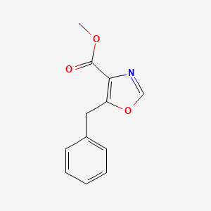 molecular formula C12H11NO3 B8370910 Methyl 5-benzyl-4-oxazolecarboxylate 