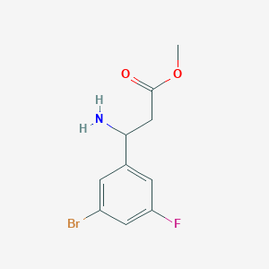 3-Amino-3-(3-bromo-5-fluorophenyl)propionic acid methyl ester