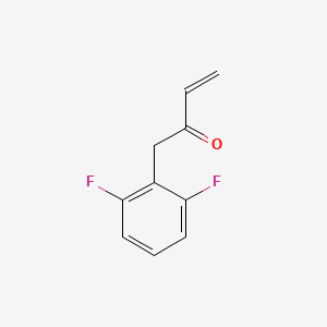 molecular formula C10H8F2O B8370977 2,6-Difluoro-phenyl-3-buten-2-one 