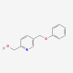 molecular formula C13H13NO2 B8370985 (5-Phenoxymethyl-pyridin-2-yl)-methanol 