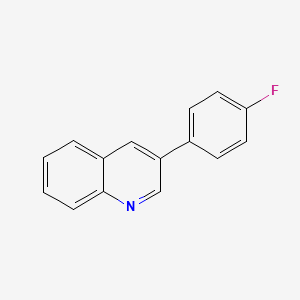 molecular formula C15H10FN B8370989 3-(4-Fluorophenyl)quinoline 