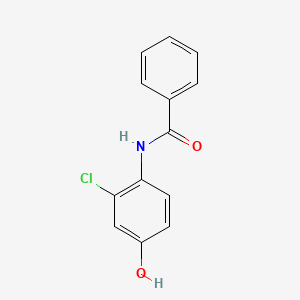 molecular formula C13H10ClNO2 B8371013 N-benzoyl 2-chloro-4-hydroxyaniline 