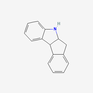 molecular formula C15H13N B8371051 5,5a,6,10b-Tetrahydroindeno[2,1-b]indole 