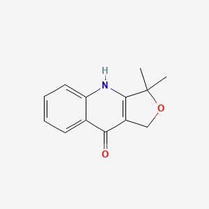 molecular formula C13H13NO2 B8371076 3,3-dimethyl-1,4-dihydrofuro[3,4-b]quinolin-9(3H)-one 