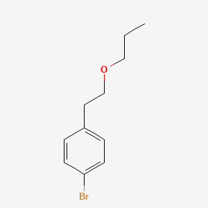 molecular formula C11H15BrO B8371094 4-Bromophenethyl alcohol, n-propyl ether 