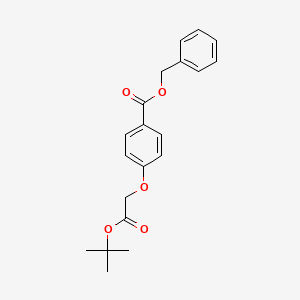 molecular formula C20H22O5 B8371095 Benzyl 4-(2-tert-butoxy-2-oxoethoxy)benzoate 