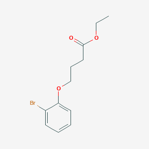 molecular formula C12H15BrO3 B8371153 4-(2-Bromophenoxy)butyric acid ethyl ester 