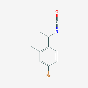 molecular formula C10H10BrNO B8371187 4-Bromo-1-(1-isocyanatoethyl)-2-methylbenzene 