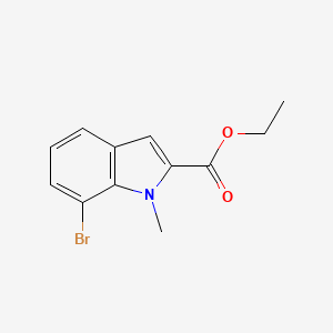 molecular formula C12H12BrNO2 B8371208 ethyl 7-bromo-1-methyl-1H-indole-2-carboxylate 