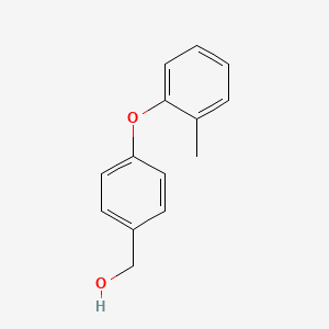 molecular formula C14H14O2 B8371219 [4-(2-Methylphenoxy)phenyl]methanol 