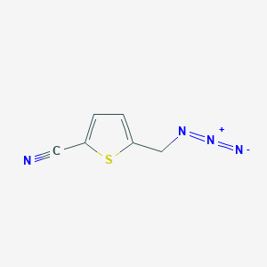 molecular formula C6H4N4S B8371232 2-Cyano-5-(azidomethyl)thiophene 