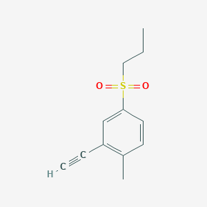 2-Ethynyl-1-methyl-4-(propylsulfonyl) benzene
