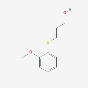 molecular formula C10H14O2S B8371272 3-(2-Methoxy-phenylsulfanyl)-propane-1-ol 