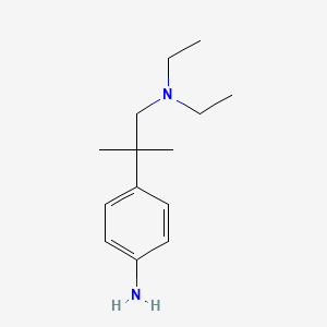 molecular formula C14H24N2 B8371303 4-(1-(Diethylamino)-2-methylpropan-2-yl)aniline 