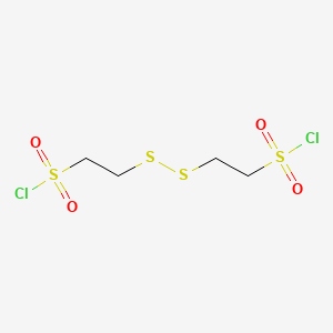 molecular formula C4H8Cl2O4S4 B8371305 2,2'-Dithiobis ethane sulfonyl chloride 