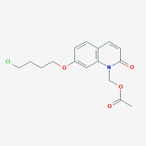 [7-(4-chlorobutoxy)-2-oxoquinolin-1-yl]methyl acetate