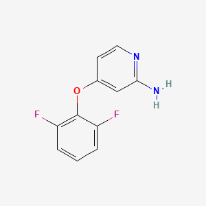 molecular formula C11H8F2N2O B8371363 4-(2,6-Difluorophenoxy)pyridin-2-amine 