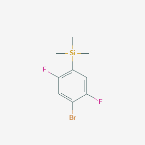 molecular formula C9H11BrF2Si B8371392 (4-Bromo-2,5-difluorophenyl)trimethylsilane 