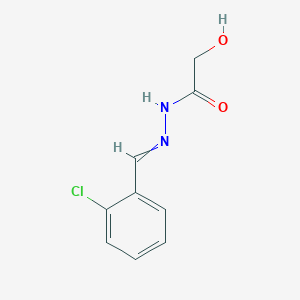molecular formula C9H9ClN2O2 B8371416 2-Chlorobenzaldehyde glycolylhydrazone 
