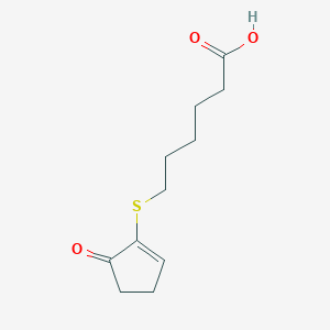 2-(5-Carboxypentylthio)cyclopent-2-en-1-one
