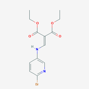 molecular formula C13H15BrN2O4 B8371484 Diethyl 2-((6-bromopyridine-3-ylamino)methylene)malonate 