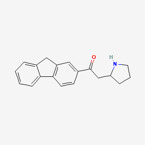molecular formula C19H19NO B8371521 2-Fluorenyl 2-pyrrolidinylmethyl ketone 