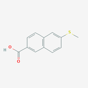 molecular formula C12H10O2S B8371568 6-(Methylsulfanyl)-2-naphthoic acid 