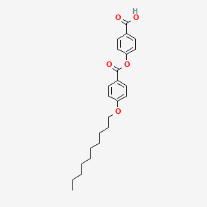 molecular formula C24H30O5 B8371580 4-(4-(Decyloxy)benzoyloxy)benzoic acid 