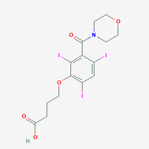 molecular formula C15H16I3NO5 B083716 异丁烯酸 CAS No. 13445-12-0