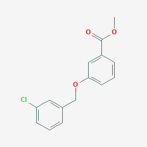 molecular formula C15H13ClO3 B8371632 Methyl 3-[(3-chlorobenzyl)oxy]benzoate 