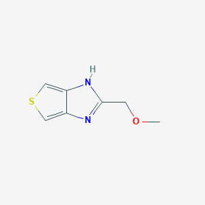 molecular formula C7H8N2OS B8371640 2-(methoxymethyl)-1H-thieno[3,4-d]imidazole 