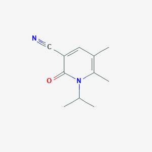 molecular formula C11H14N2O B8371656 1-Isopropyl-5,6-Dimethyl-2-oxo-1,2-Dihydropyridine-3-Carbonitrile 