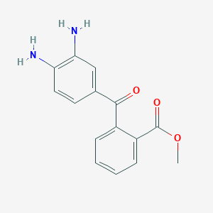 molecular formula C15H14N2O3 B8371661 Methyl 2-[(3,4-diaminophenyl)carbonyl]benzoate 