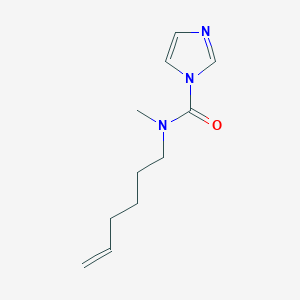 molecular formula C11H17N3O B8371675 Imidazole-1-carboxylic acid hex-5-enyl methyl amide 