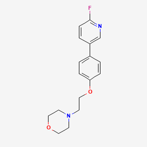 molecular formula C17H19FN2O2 B8371696 4-(2-(4-(6-Fluoropyridin-3-yl)phenoxy)ethyl)morpholine 